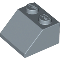 Lego kostka (kostička) 2x2 sklon (šikmá) 45°, pískově modrá (4215337)